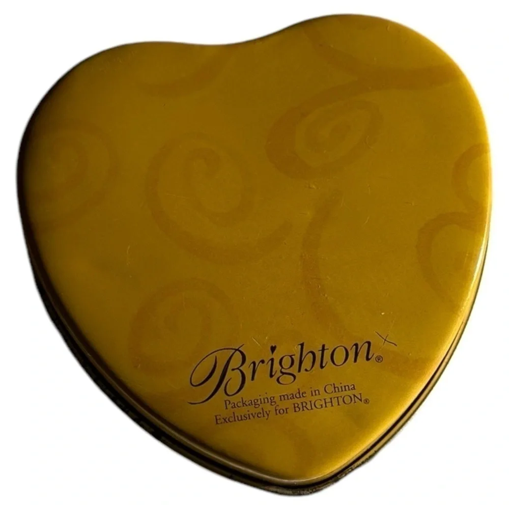 Brighton | 2 Heart shape Painted Jewelry Tins